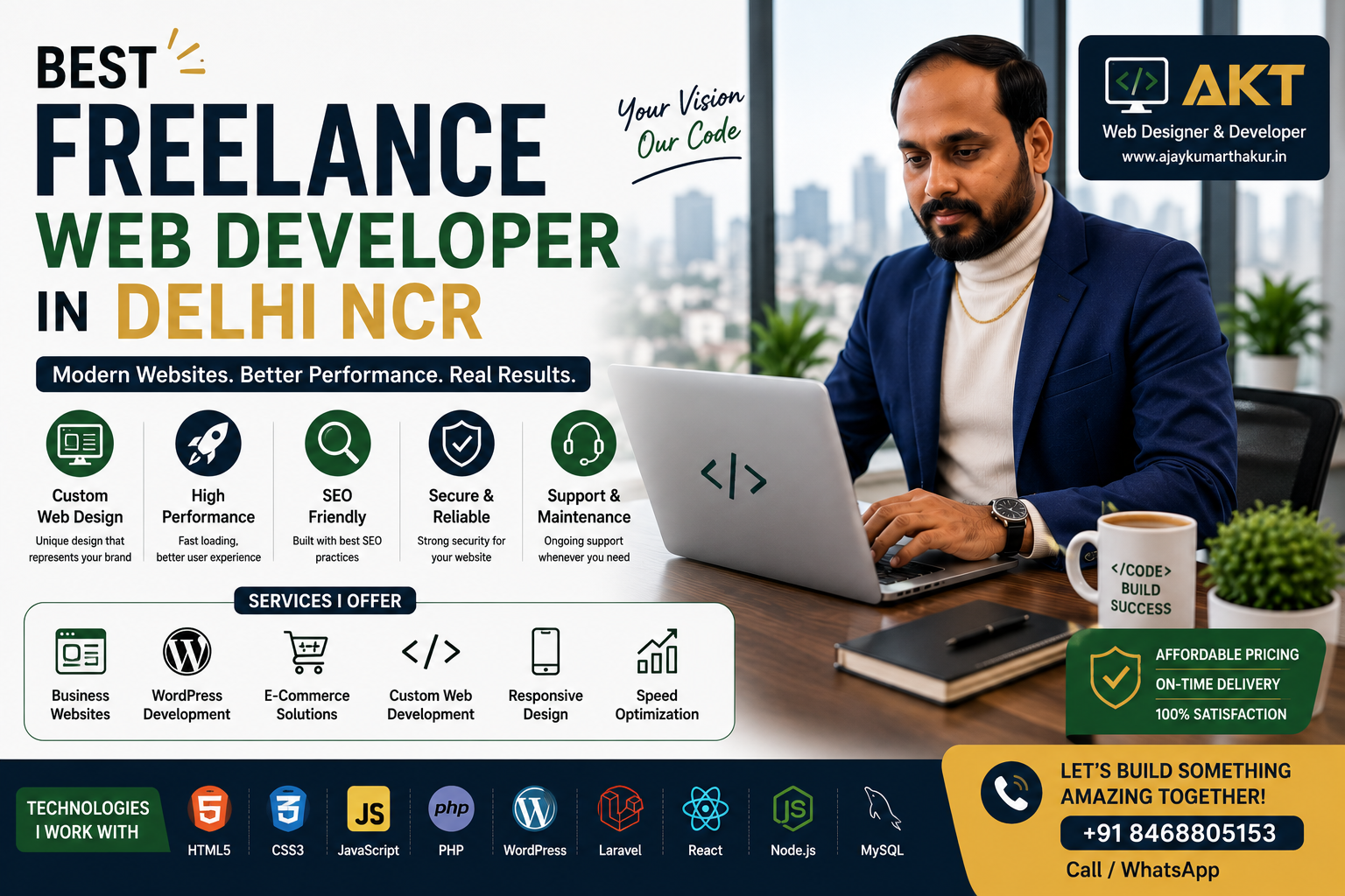 Best Freelance Web Developer in Delhi NCR: How to Choose the Right Expert for Your Business