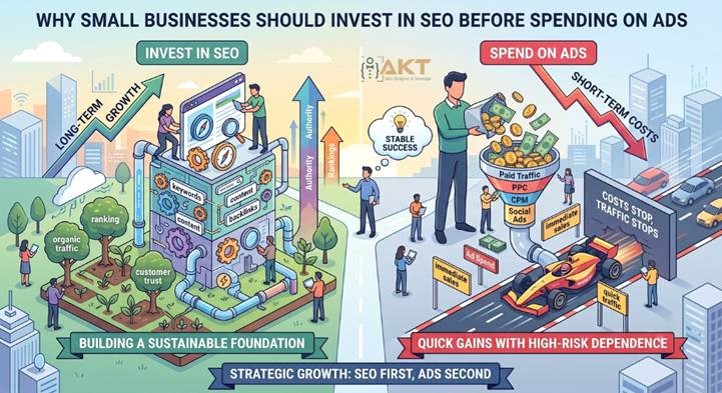 Why Small Businesses Should Invest in SEO Before Spending on Ads