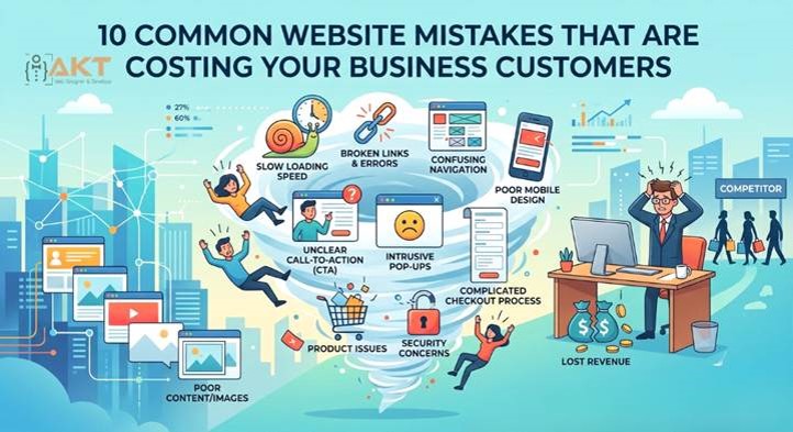 10 Common Website Mistakes That Are Costing Your Business Customers