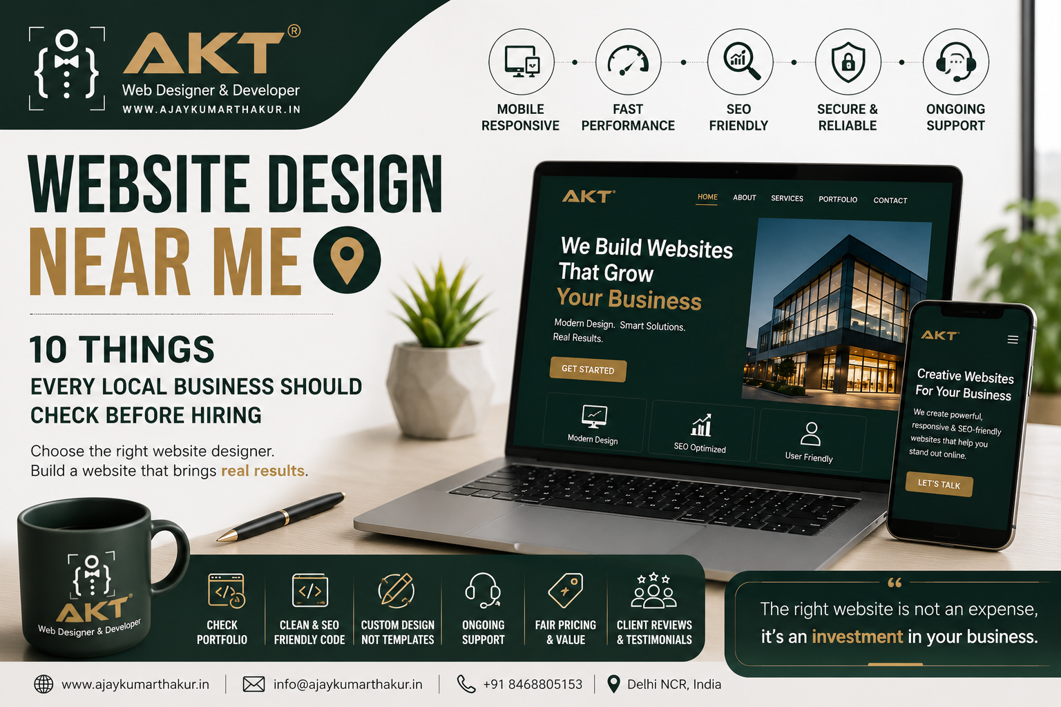 Website Design Near Me: 10 Things Every Local Business Should Check Before Hiring