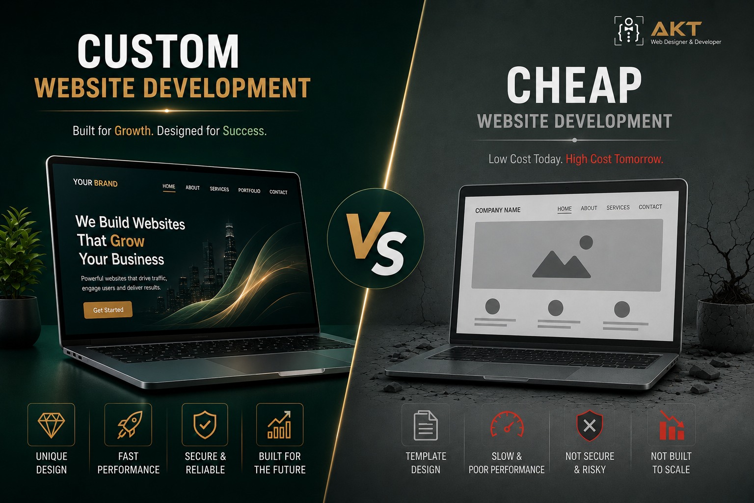 Custom Website vs Cheap Website Development: Which One is Right for Your Business?
