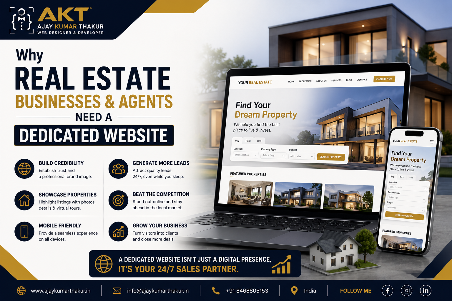Why Real Estate Businesses and Agents Need a Dedicated Website