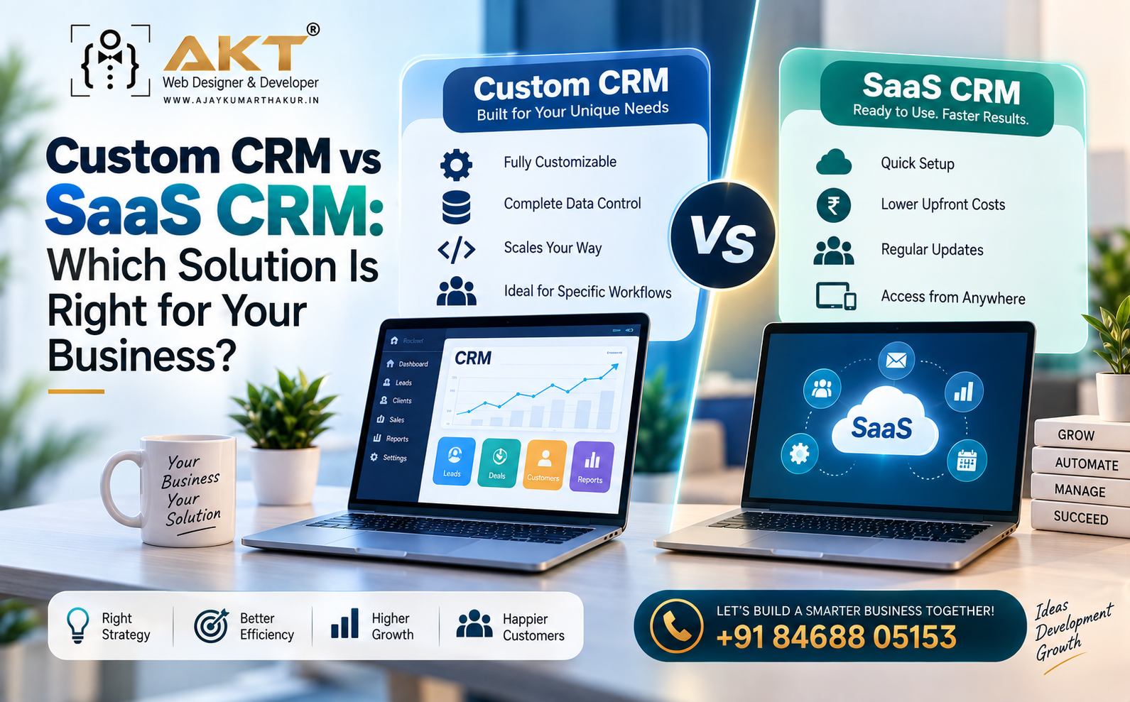 Custom CRM vs SaaS CRM: Which Solution Is Right for Your Business?